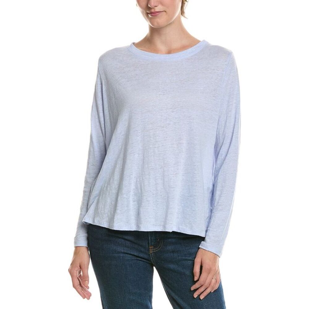 Eileen Fisher Womens Petite Linen Top